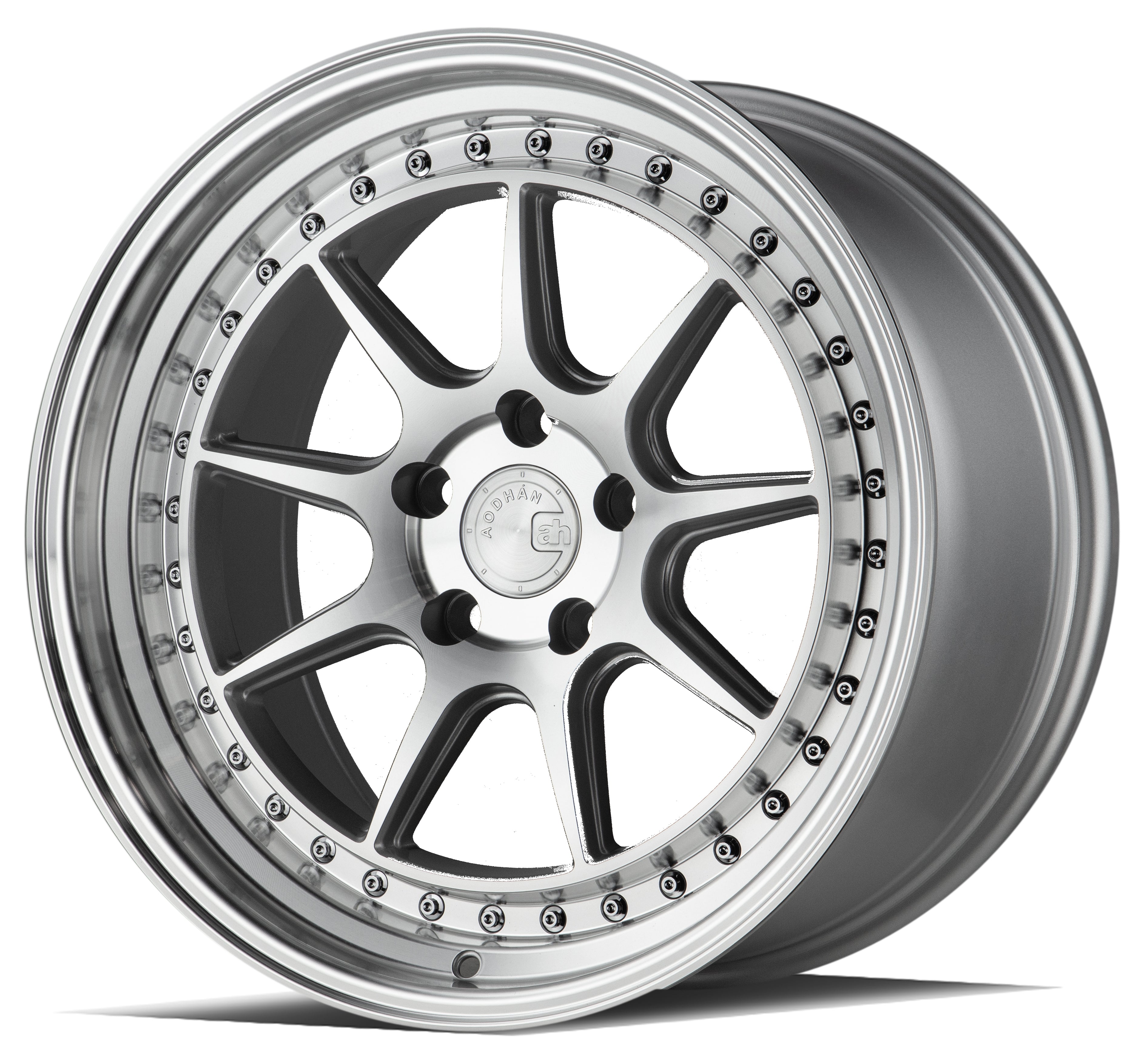 *New* Aodhan DS-X 18x9. 5 5x100 +35 Silver w/Machined Face(set of 4)